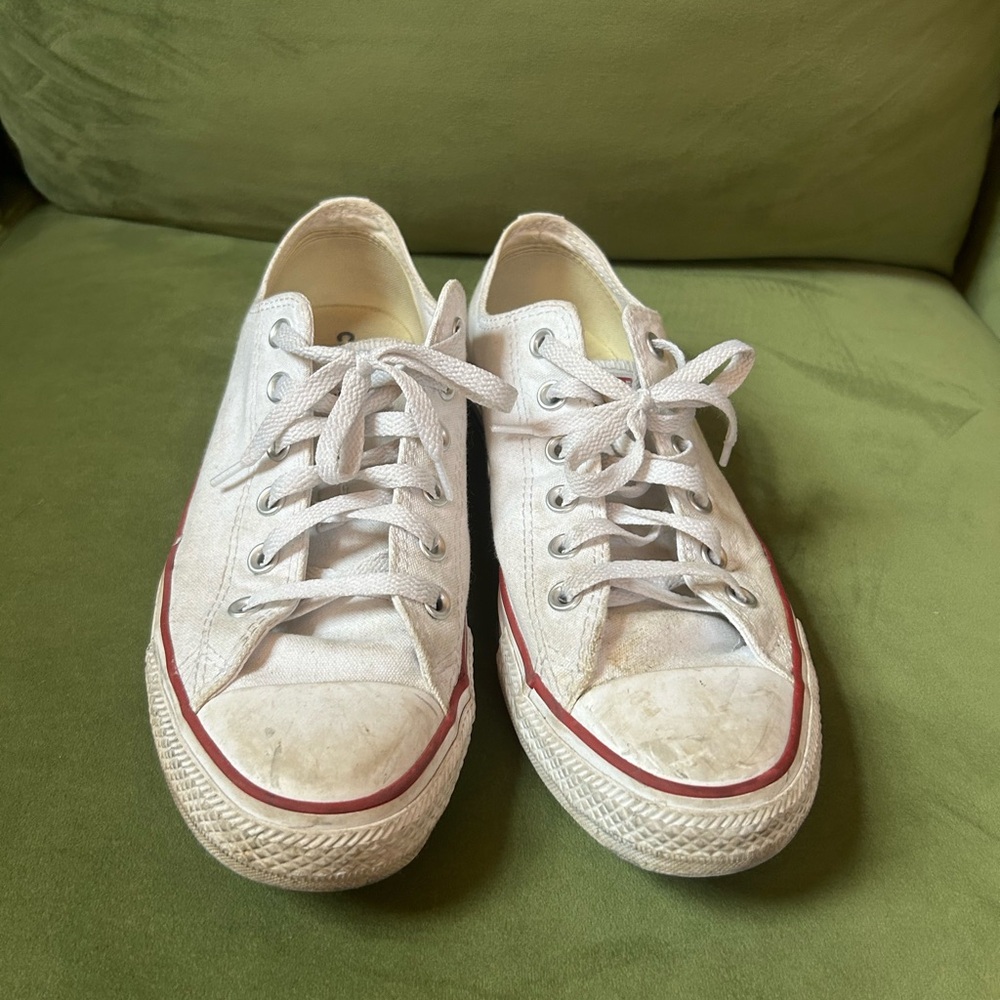 White Low Top Converse